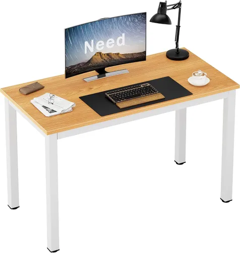 Vista 9 de Need Escritorio pequeño para computadora de 31-1/2 pulgadas, resistente y resistente, escritorio para espacios pequeños y mesa de estudio