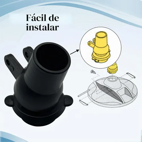 Vista 3 de GW9012 - Kit giratorio para limpiador de piscinas, color negro