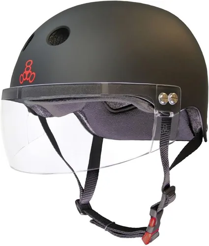 Vista 12 de Triple Eight El casco certificado Sweatsaver con visera para Roller Derby, Skateboarding y BMX