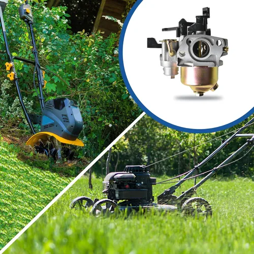 Vista 7 de WFLNHB Reemplazo del carburador de carbohidratos con palanca de estrangulamiento para Honda GX160 GX200 5.5HP 6.5HP 16100-ZH8-W61