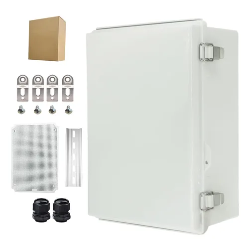 Vista 36 de Caja Eléctrica Impermeable para Exteriores Caja de Conexiones Resistente a la Intemperie IP67 Carcasa de Plástico ABS Caja de Proyecto para Gris