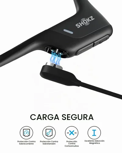Vista 4 de Cable de carga de 3.3 pies para auriculares SHOKZ OpenRun/OpenRun Pro/OpenRun Mini/OpenRun Pro Mini/OpenComm/OpenComm 2 Bluetooth, cable de carga