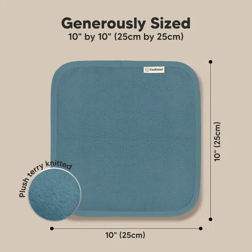 Vista 4 de Paquete de 6 paños de viscosa suave y absorbente de bambú para cara, cuerpo, toallas de bebé para recién nacidos, niños, niños pequeños, bebés