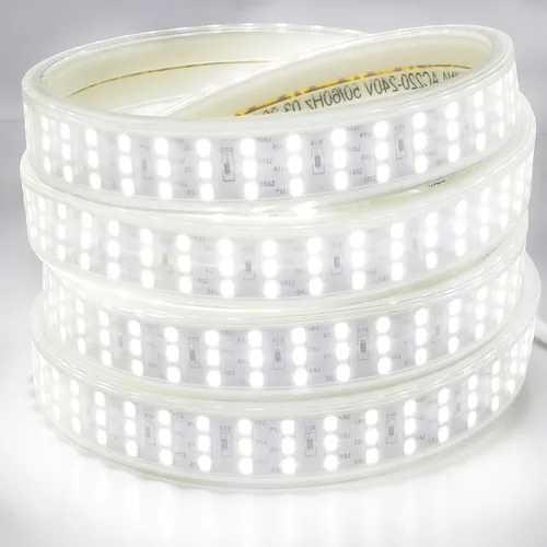 Vista 10 de SUYOOULIN Tira de luces LED, AC110V-130V Waterpoof IP68 3.3 pies/3.3 ft superbrillante, 7000 lúmenes, 2835, 264 LEDs/m, tira de luces LED flexibles