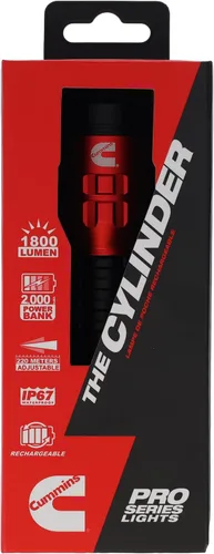 Vista 3 de Cummins CMN35361 Pro Series Cilindro P50 LED linterna recargable 1800 lúmenes LED múltiples modos de luz más banco de energía