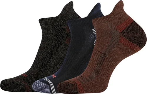 Vista 13 de Merrell Paquete de 3 calcetines de senderismo para mujer (pestaña de corte bajo/cuarto/tripulación)