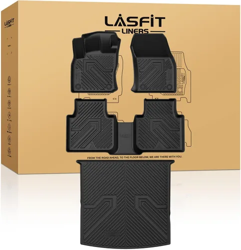 Vista 52 de LASFIT Alfombrillas para Freightliner Cascadia 2008-2017, protección para todo tipo de clima, revestimientos de automóvil de elastómero