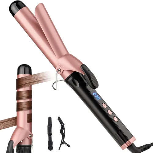 Vista 9 de JAETON Varita rizadora de cabello de 1 pulgada para rizos clásicos y ondas