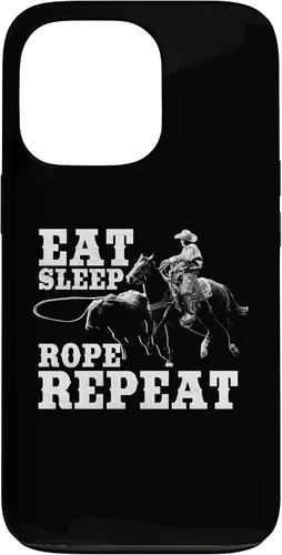 Vista 10 de Team Roping Funny Rodeo Cowboy Cowgirl Horse Riding Roper Case for iPhone 17