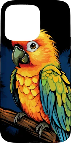 Vista 31 de Sun Conure - Funda para iPhone 17, diseño de pájaro tropical