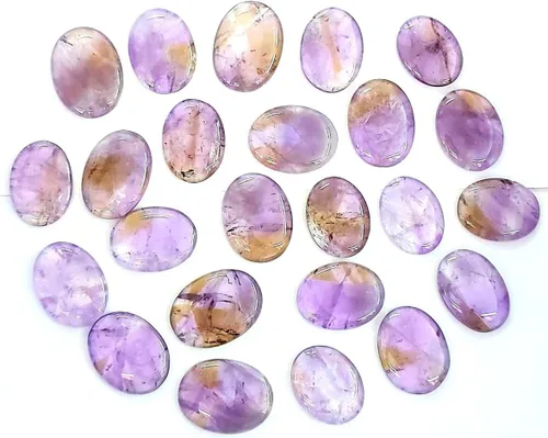 Vista 4 de Ojo de Tigres de 1.5 pulgadas de bolsillo de piedra cabujón de cristal curativo positivo regalo de energía positiva Reiki Feng Shui