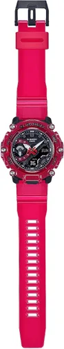Vista 5 de G-Shock GA2200SKL-4A - Reloj serie esqueleto con ondas de sonido, color rojo, Transparente Rojo, talla única