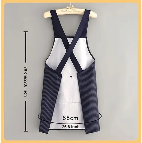 Vista 7 de Delantales para mujer con bolsillos, delantales extraíbles para cocinar, impermeable, resistente al aceite, babero, multifuncional, toalla de mano