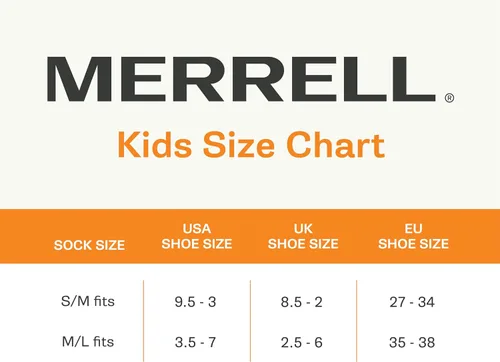 Vista 4 de Merrell Kids' Everyday Half Cushion Socks - 6 Pair Pack - Reinforced Heel-toe and Moisture Management