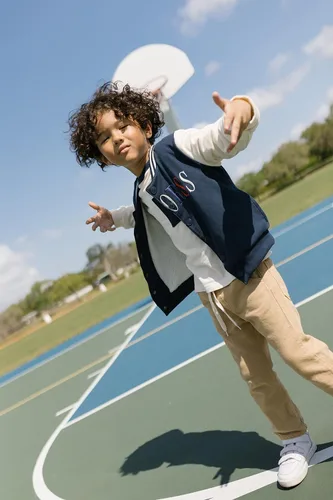 Vista 2 de OFFCORSS Chaqueta bomber unisex para niños y niñas (azul 6)