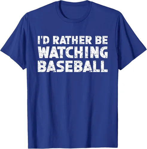 Vista 21 de Camiseta de béisbol I'd Rather Be Watching