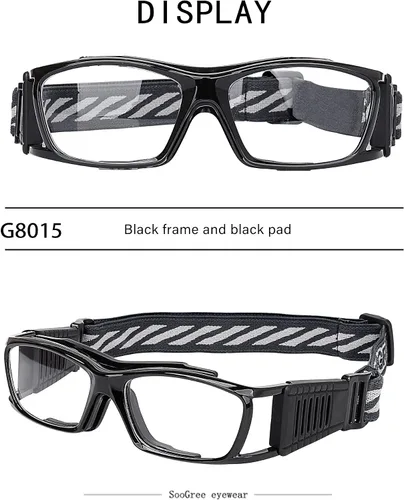 Vista 3 de SooGree Sports Goggles Racquetball Glassess Basketball Football Soccer Goggles for Men & Women Adjustable Strap