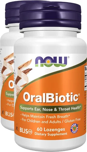 Vista 10 de NOW Supplements, OralBiotic™, desarrollado para adultos y niños, cepa verificada, 60 pastillas
