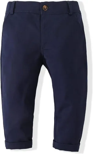 Vista 5 de Conjunto falso de 2 piezas para bebé niño con camisa y pantalón