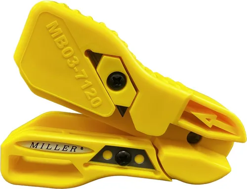 Vista 2 de Miller FTTX Kit de preparación de extremo de caída plana - Kit completo de herramientas de fibra óptica para pelado de cables de caída FTTH, corte