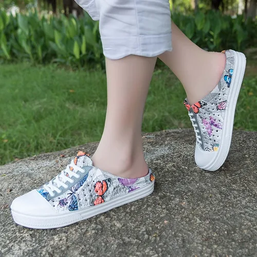 Vista 6 de CERYTHRINA Zapatos de jardín, zuecos de secado rápido, pantuflas para caminar, ligeras, para la lluvia, playa, verano, piscina, zapatos de agua