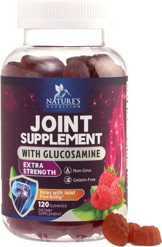 Vista 10 de Gomitas de apoyo articular – Glucosamina Plus Vitamina E Suplemento de apoyo articular de la naturaleza para molestias ocasionales para espalda