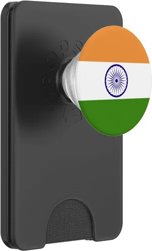 Vista 8 de PopGrip intercambiable con la bandera india de la India
