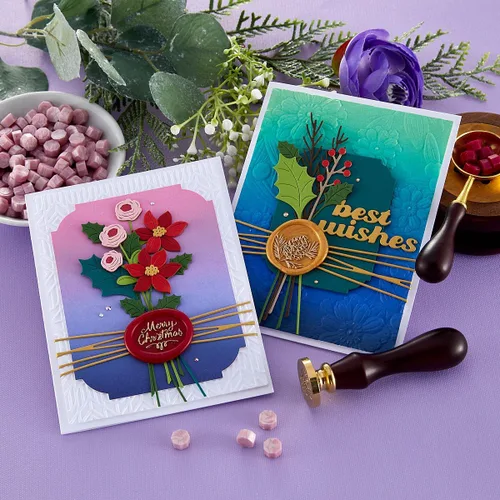 Vista 6 de Spellbinders S4-1303 Sellos Ramitas de Navidad grabados en agua fuerte muere