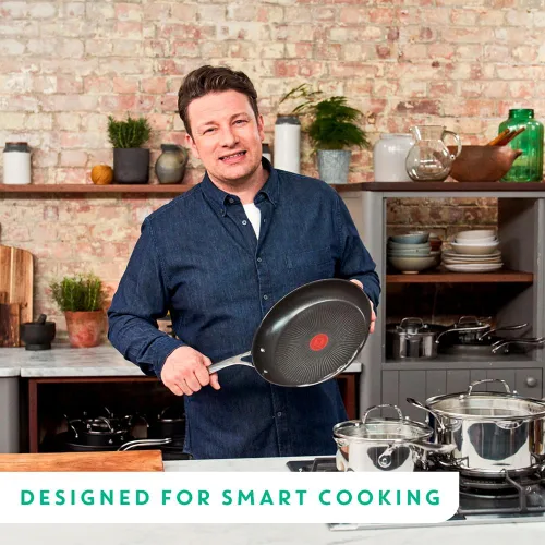Vista 2 de Jamie Oliver by Tefal Cook's Direct - Juego de utensilios de cocina de acero inoxidable de 5 piezas- E304S544