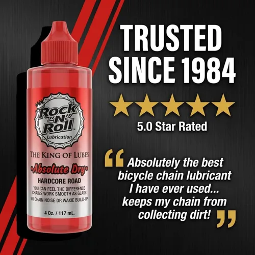 Vista 7 de Rock N Roll Rock-N-Roll Absolute Dry LV - Lubricante para cadena de bicicleta, hecho para bicicletas de carretera, 4 onzas, (paquete de 3)