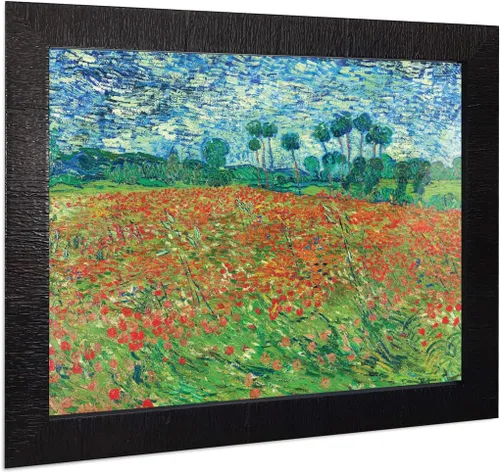 Vista 37 de Vincent Van Gogh - Arte de pared enmarcado con diseño de flores de almendra, maravilloso para exhibir en la cocina, el baño o la decoración