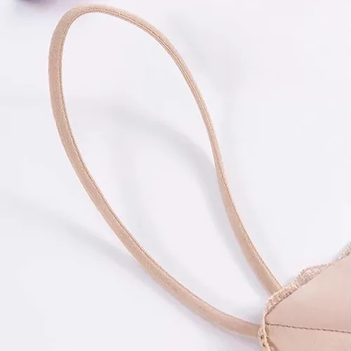 Vista 7 de Bralette de satén de seda para mujer, brasier inalámbrico suave y cómodo con alambre para mujer