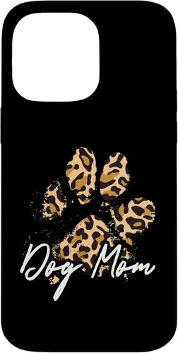 Vista 21 de Dog Mom Gift Leopard Paw Print Fur Mama Case para iPhone 17