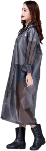 Vista 3 de Chaqueta de lluvia con capucha para mujer