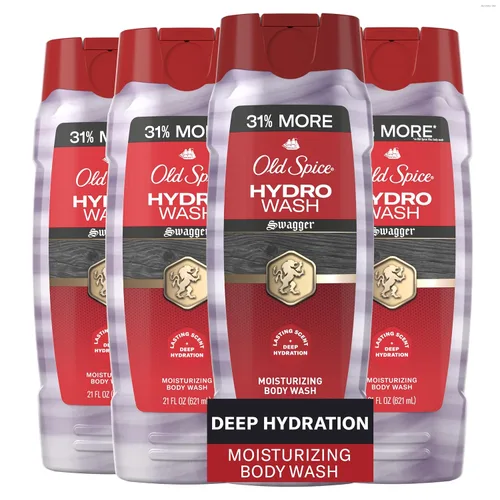 Vista 16 de Old Spice Gel de baño hidratante para hombres, Hydro Wash, aroma e hidratación profunda 2 en 1, ducha fresca 24/7, aroma capitán con niebla oceánica