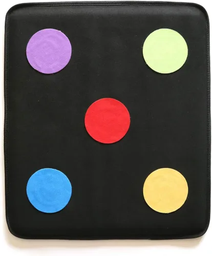 Vista 4 de LEONARK Objetivo de esgrima de microfibra para lámina de sable Hema y espada con uno/cinco diana - Objetivo de espada auxiliar de autoentrenamiento
