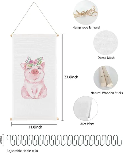 Vista 2 de Comforance Organizador de aretes colgantes de animales, soporte para aretes con capacidad para hasta 330 pares, colgante decorativo para aretes