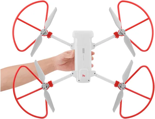 Vista 2 de Protector de hélice para FIMI X8 SE 2020 Dron, anillo protector de parachoques accesorios de protección RC Quadcopte (color: rojo guardia)