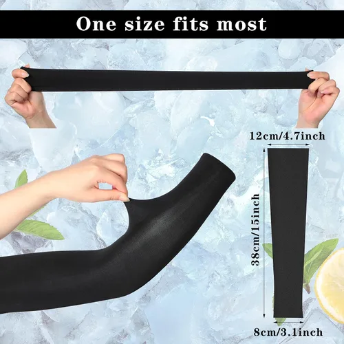 Vista 3 de Geyoga 2 pares de mangas de compresión de longitud completa para piernas para hombres y mujeres, fútbol (negro, blanco, talla XS)