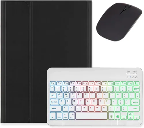 Vista 20 de kaidisen Teclado retroiluminado para Galaxy Tab A8 10.5 pulgadas Tablet Modelo SM-X200/X205/X207 Funda de teclado con ratón, carcasa de teclado
