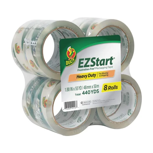 Vista 10 de Duck Brand EZ Start cinta de embalar, Transparente
