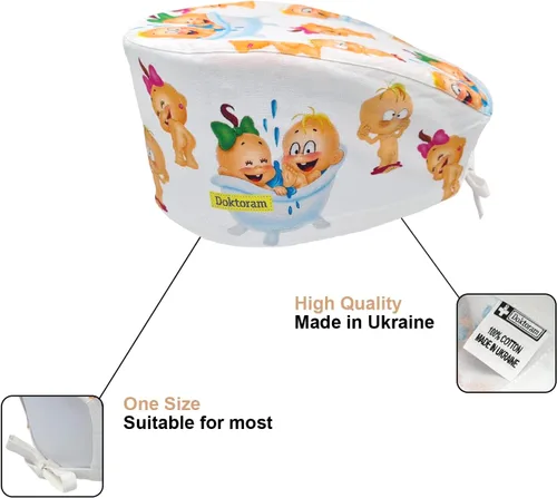 Vista 108 de Print Scrub Caps - Sombrero perfecto para enfermeras, médicos y EMTs..