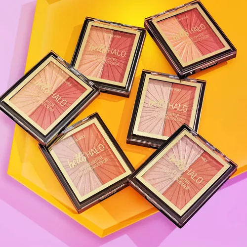 Vista 5 de wet n wild MegaGlo Blushlighter, Set de Rubor y Destacador Mezclable, Acabado Metálico Brillante, I Met Someone 1- Conocí a alguien