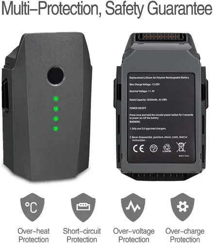 Vista 10 de Beacon Pet Mavic Pro - Batería de repuesto inteligente de vuelo 3830mAh 11.4V para DJI Mavic Pro/Pro Platinum/Alpine White