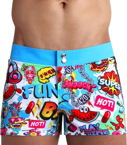 Vista 30 de Bang Men's Swimwear - Beach Shorts - Stretchy Quick-Dry All-Use Premium Swimsuit Trunk Square Cut