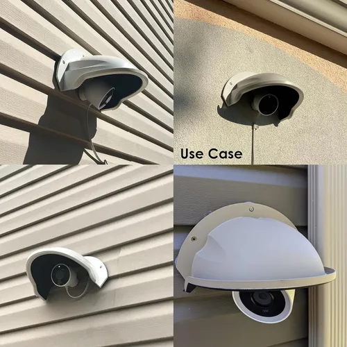 Vista 5 de SDS DS-1250ZJ - Cubierta universal para cámara de protección solar para cámara exterior Nest/Ring/Dome/Bullert (1 paquete, blanco)