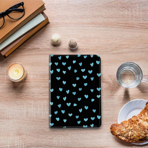 Vista 85 de Funda para tablet Kinlde Fire HD 10 (11ª generación 2021) Fire HD 10 Plus 2021, delgada, de piel sintética, con función atril, función atril