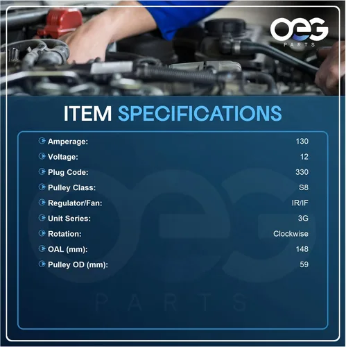 Vista 3 de OEG Parts Nuevo alternador compatible con Ford F Series Truck 4.6L 4.6 5.4L 5.4 97 98 99 00 01 02 1997 1998 1999 2000 2001 2002, Expedition