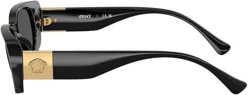 Vista 3 de Versace KIDS VK 4003U GB187 - Gafas de sol rectangulares de plástico negro