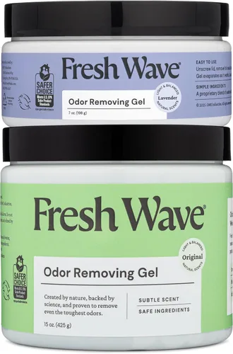 Vista 20 de Fresh Wave Gel eliminador de olores de lavanda, 7 onzas, paquete de 3, absorbentes de olores más seguros para el hogar, eliminador de olores natural